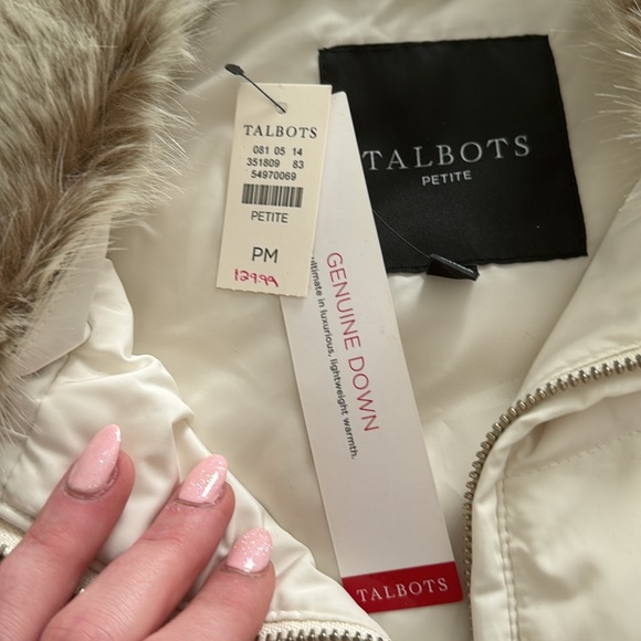 Nwt Talbots lightweight genuine down vest - Picture 3 of 7